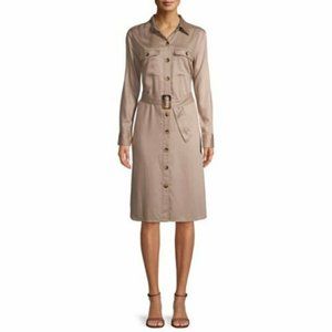 Time Tru Women's Woven Utility XLARGE Shirt Dress